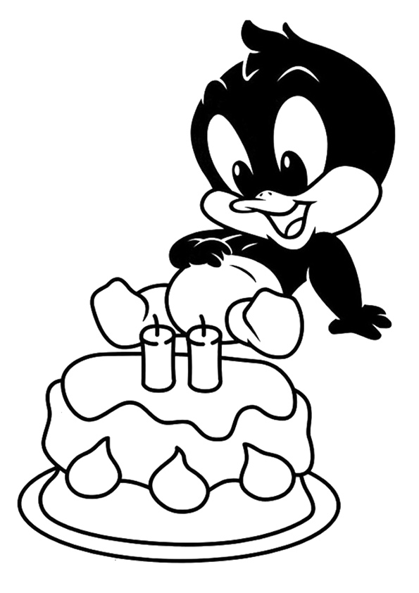 Plansa de colorat cu Daffy Duck 29 22